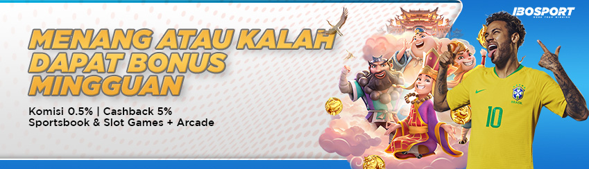 KOMISI + CASHBACK SPORTSBOOK & SLOT GAMES + ARCADE IBOSPORT